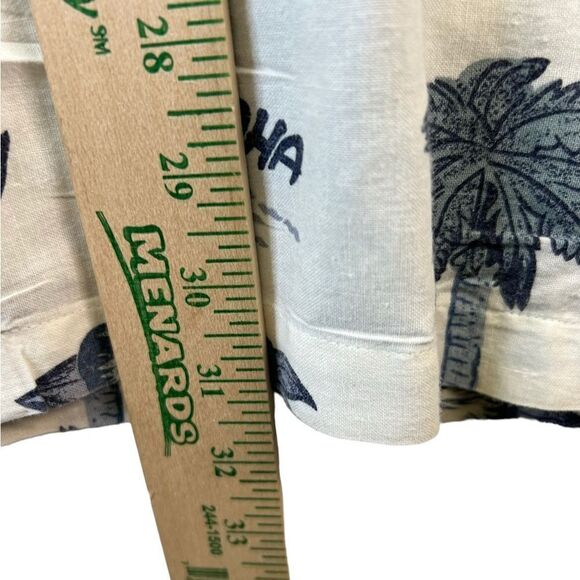 Vtg 90s Bugle Boy Hawaiian raime cotton blend Short Sleeve Button down aloha L - Picture 7 of 15